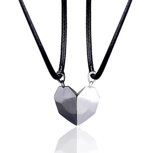 Good Simple Quality Couple Pendant Necklace Electrocardiogram,Magnetic