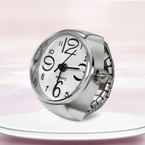 New Ring Watch Hot Selling Creative Circular Dial Alloy Shell Finger