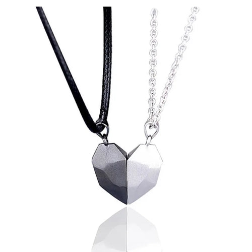 Good Simple Quality Couple Pendant Necklace Electrocardiogram,Magnetic