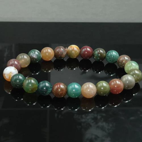 Natural Stone Beaded Bracelet With Mineral Stone Reiki Quartzs Bangles