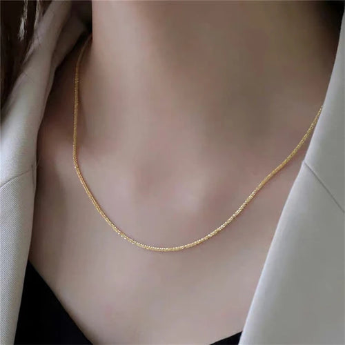 Popular Sparkling Necklace For Women Clavicle Chain Choker Fashion