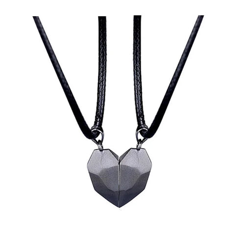 Good Simple Quality Couple Pendant Necklace Electrocardiogram,Magnetic