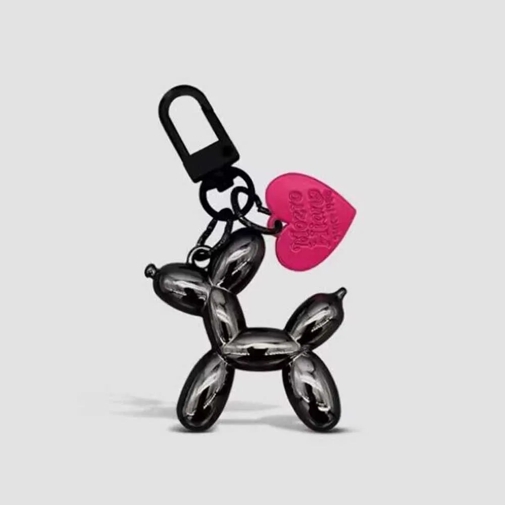 Cute Cartoon Balloon Dog Couple Keychains Key Ring -New  Cute  Car