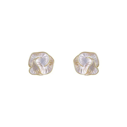 Gentle Camellia Earrings Light Luxury Fashionable Temperament High End