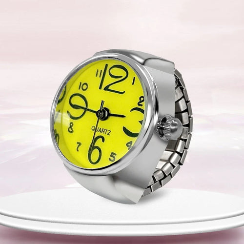 New Ring Watch Hot Selling Creative Circular Dial Alloy Shell Finger