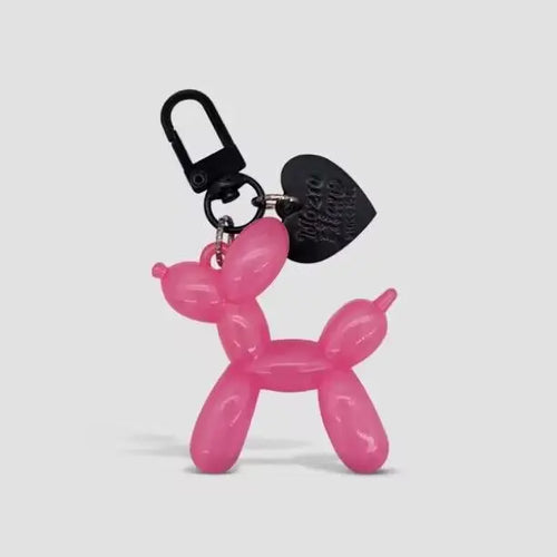 Cute Cartoon Balloon Dog Couple Keychains Key Ring -New  Cute  Car