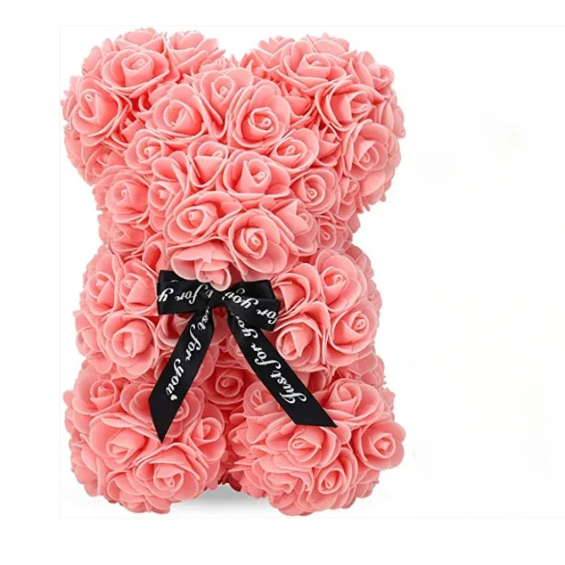 2024 New Artificial Flower Eternal Rose Teddy Bear for Mom Mother's