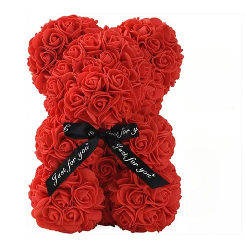 2024 New Artificial Flower Eternal Rose Teddy Bear for Mom Mother's