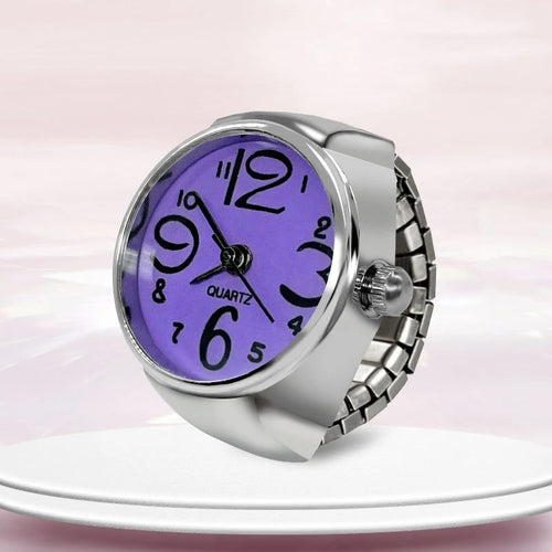 New Ring Watch Hot Selling Creative Circular Dial Alloy Shell Finger